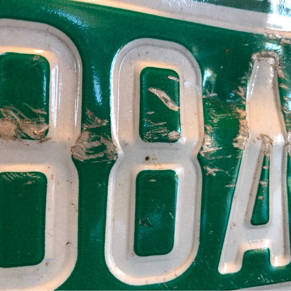 Vintage Vermont Apportioned TRK License Plate Tag Plate Green Mountain State - Picture 5 of 7